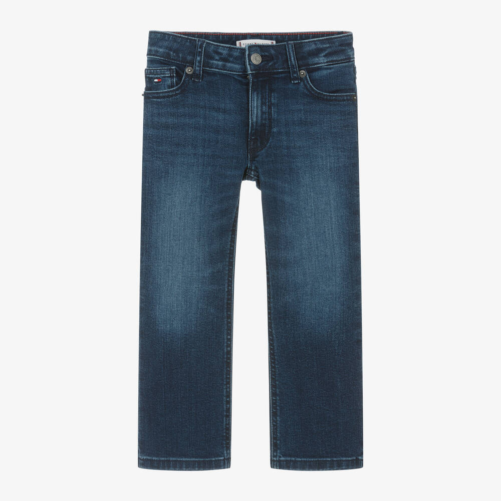 Tommy Hilfiger - Girls Dark Blue Denim Jeans | Childrensalon