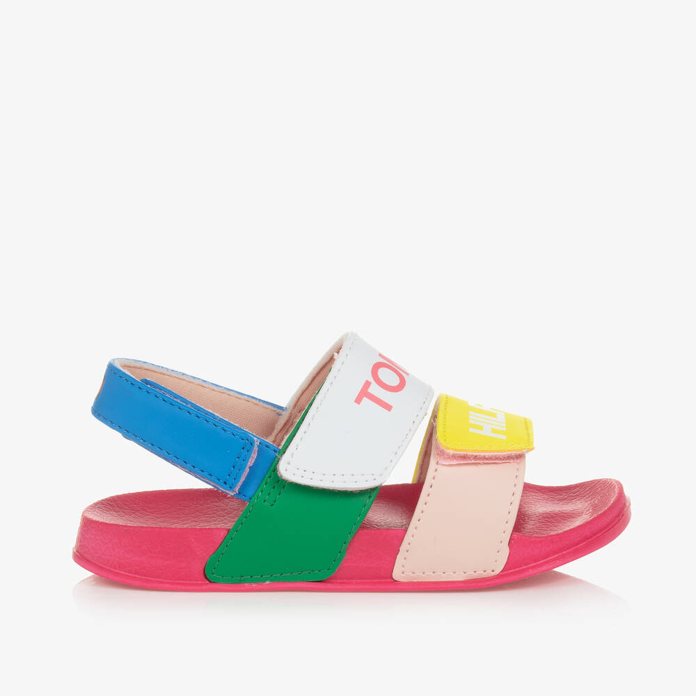 Tommy Hilfiger Kids' Girls Multicoloured Faux Leather Sandals