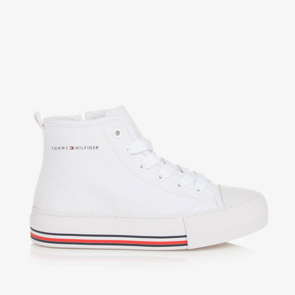 Tommy Hilfiger Kids' Girls White High-top Trainers