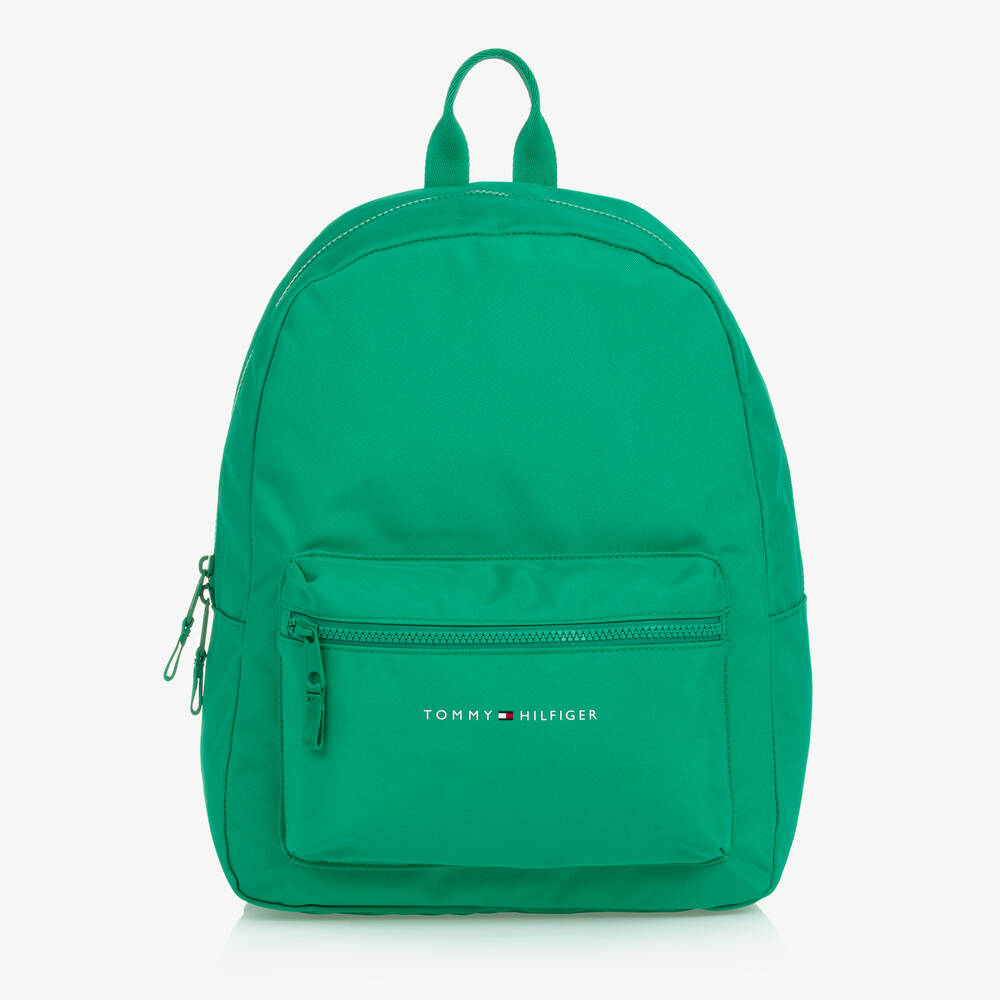 Tommy Hilfiger - Green Canvas Backpack (38cm) | Childrensalon