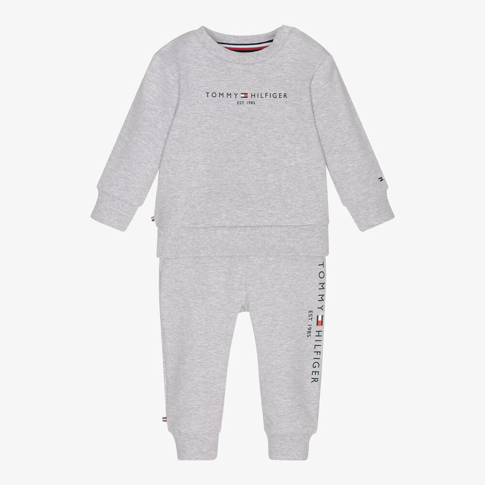 Tommy Hilfiger - Grauer Trainingsanzug für Babys | Childrensalon