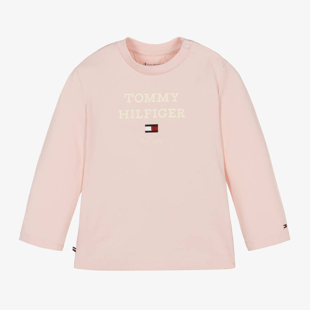 Tommy Hilfiger Pink Cotton Baby Top