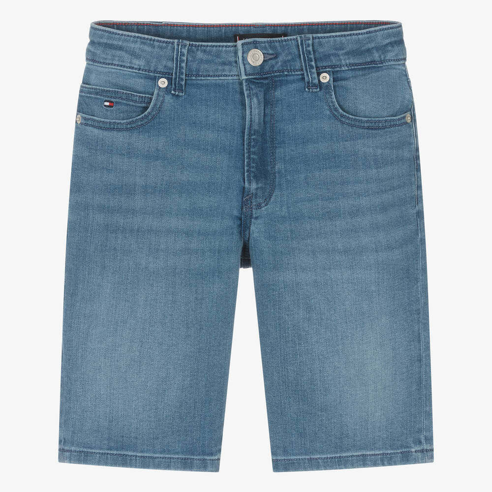 Tommy Hilfiger - Short bleu en jean ado garçon | Childrensalon