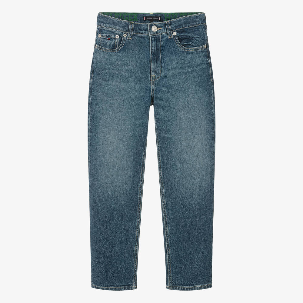 Tommy Hilfiger - Teen Boys Blue Denim Straight Fit Jeans | Childrensalon