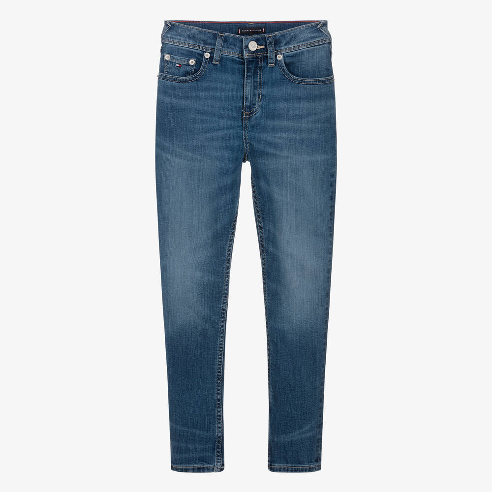 Tommy Hilfiger Teen Boys Blue Denim Straight Fit Jeans
