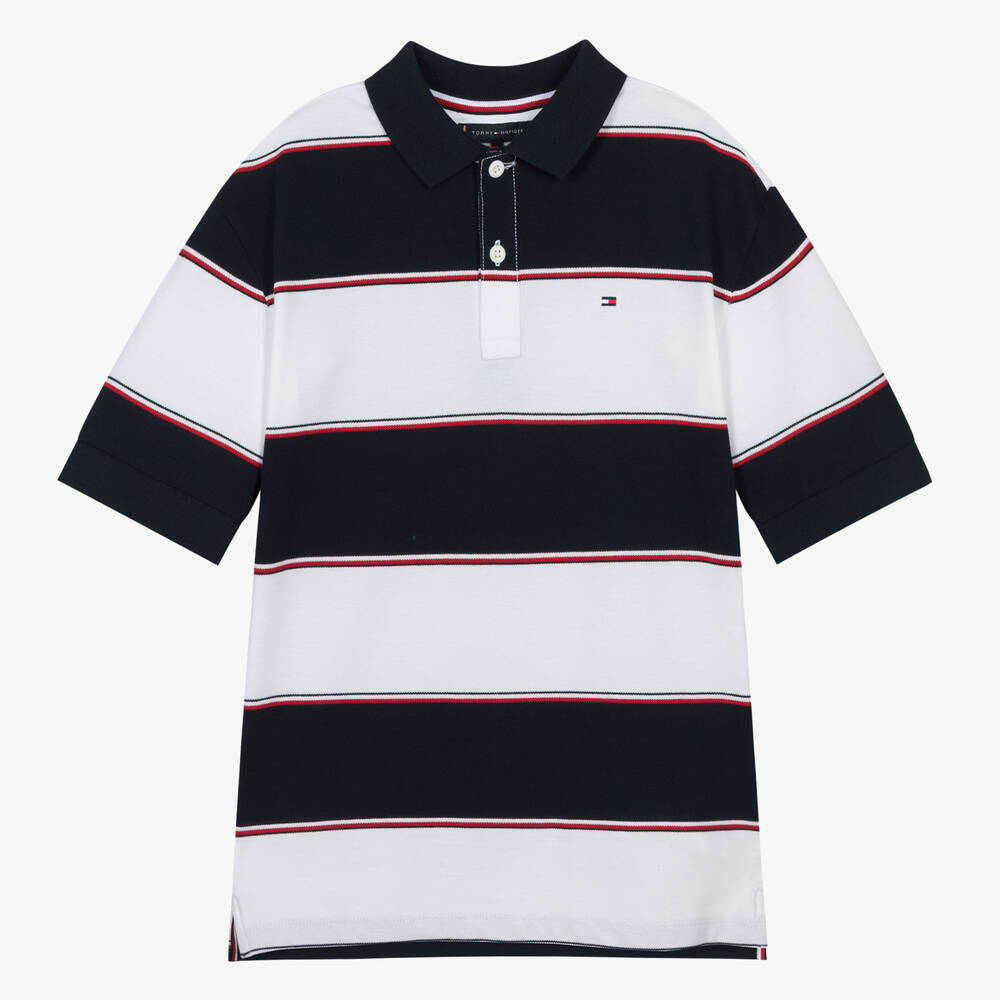 Buy Tommy Hilfiger Navy-Stripe Polo Shirt