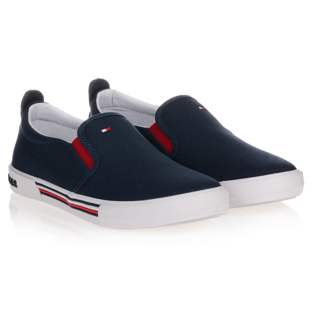 Tommy Hilfiger Teen Boys Deck Shoes In Blue