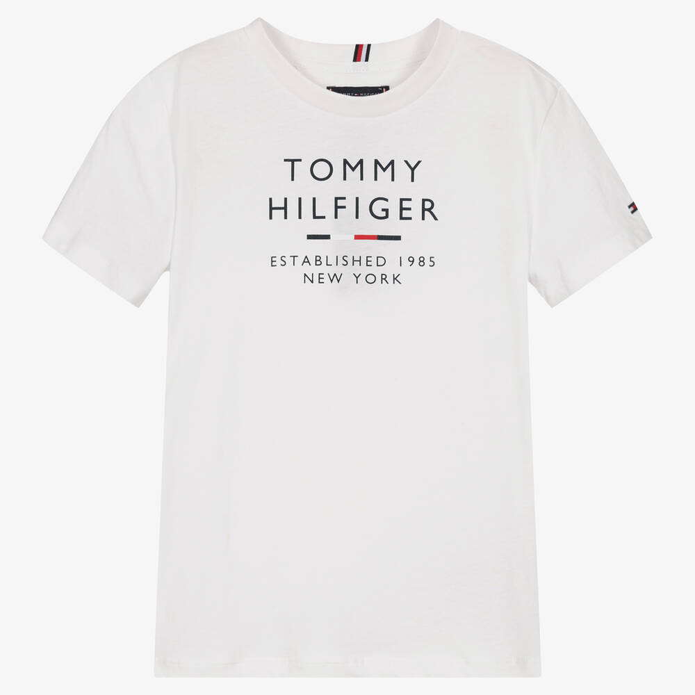 Tommy Hilfiger Teen Boys White Logo T-shirt