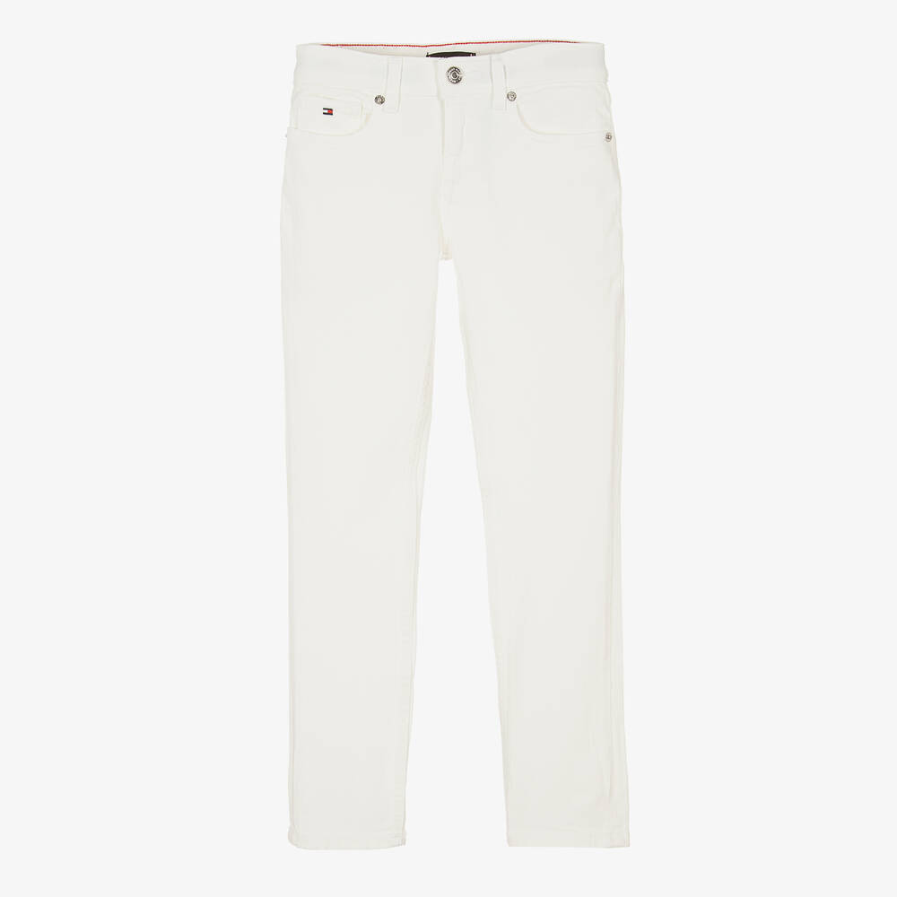 Tommy Hilfiger Teen Boys White Scanton Slim Fit Jeans