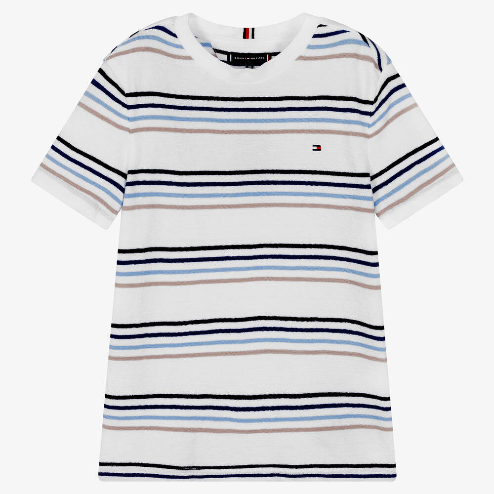 Tommy Hilfiger Teen Boys White Towelling T-shirt