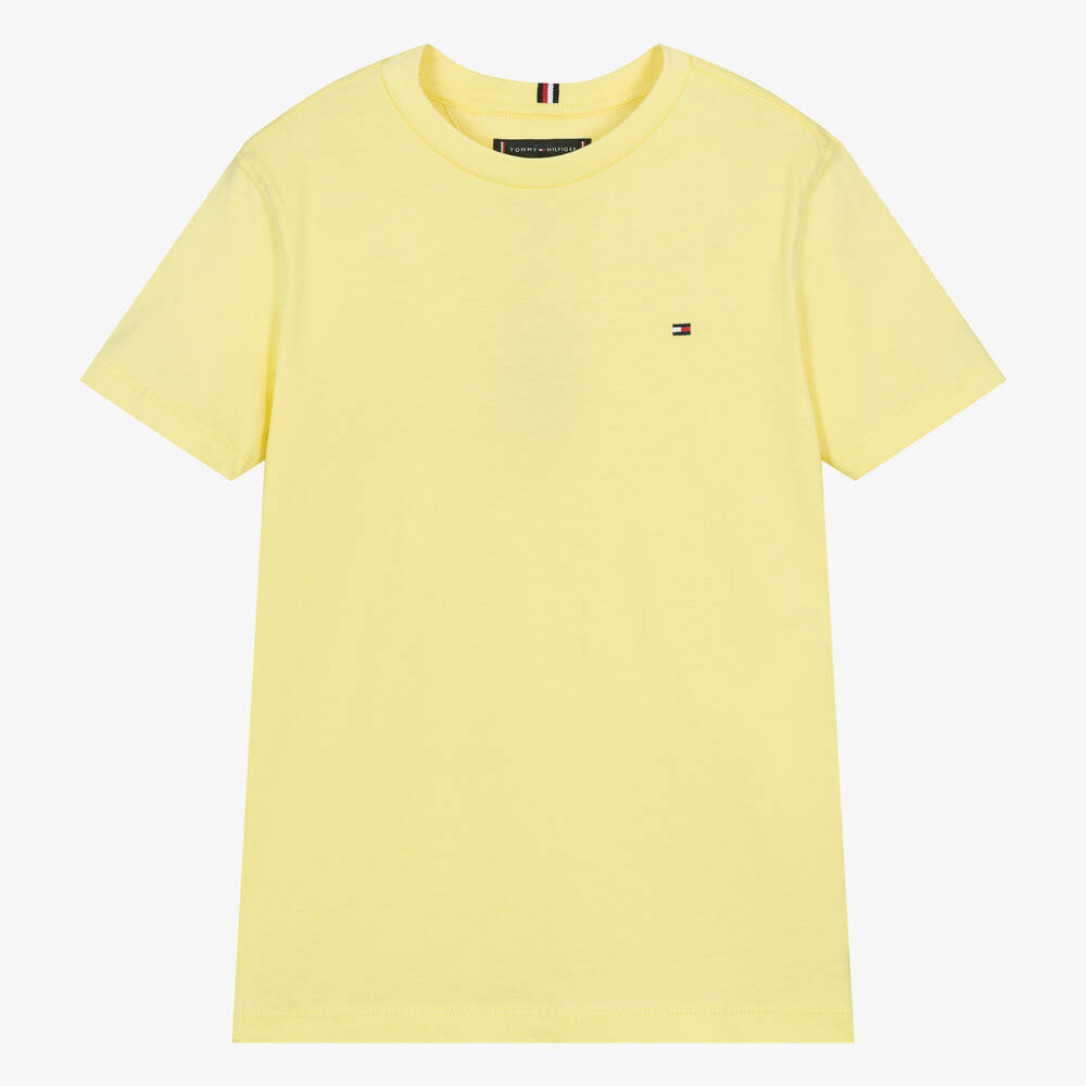 Tommy Hilfiger - Teen Boys Yellow Cotton T-Shirt | Childrensalon