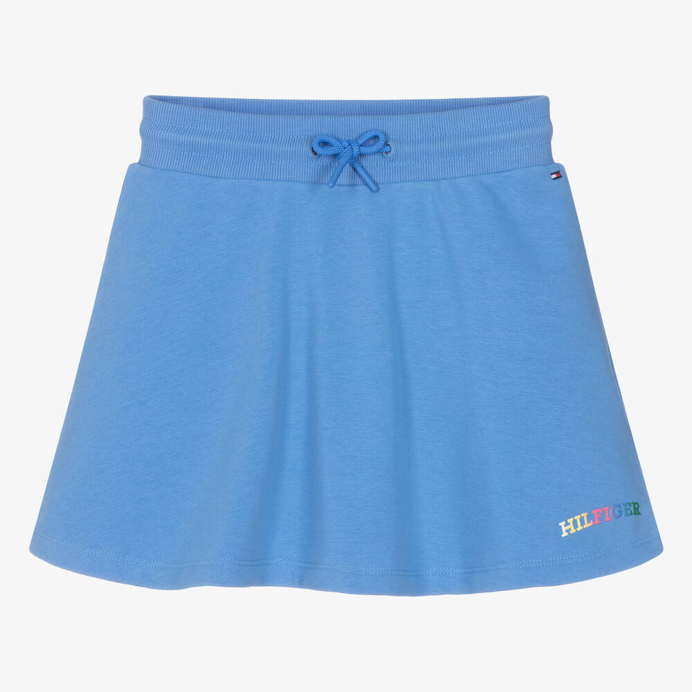 Tommy Hilfiger - Teen Girls Blue Cotton Jersey Skirt | Childrensalon