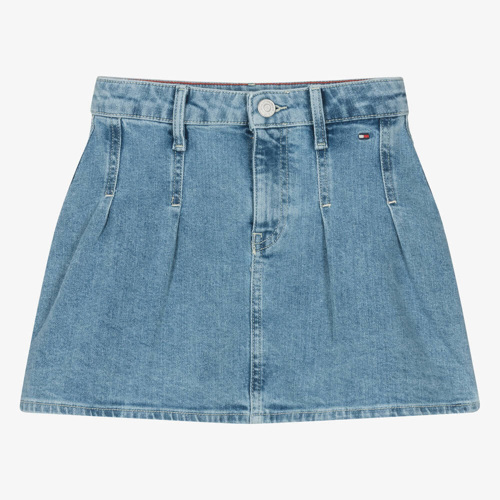 Shop Tommy Hilfiger Teen Girls Blue Denim Skirt