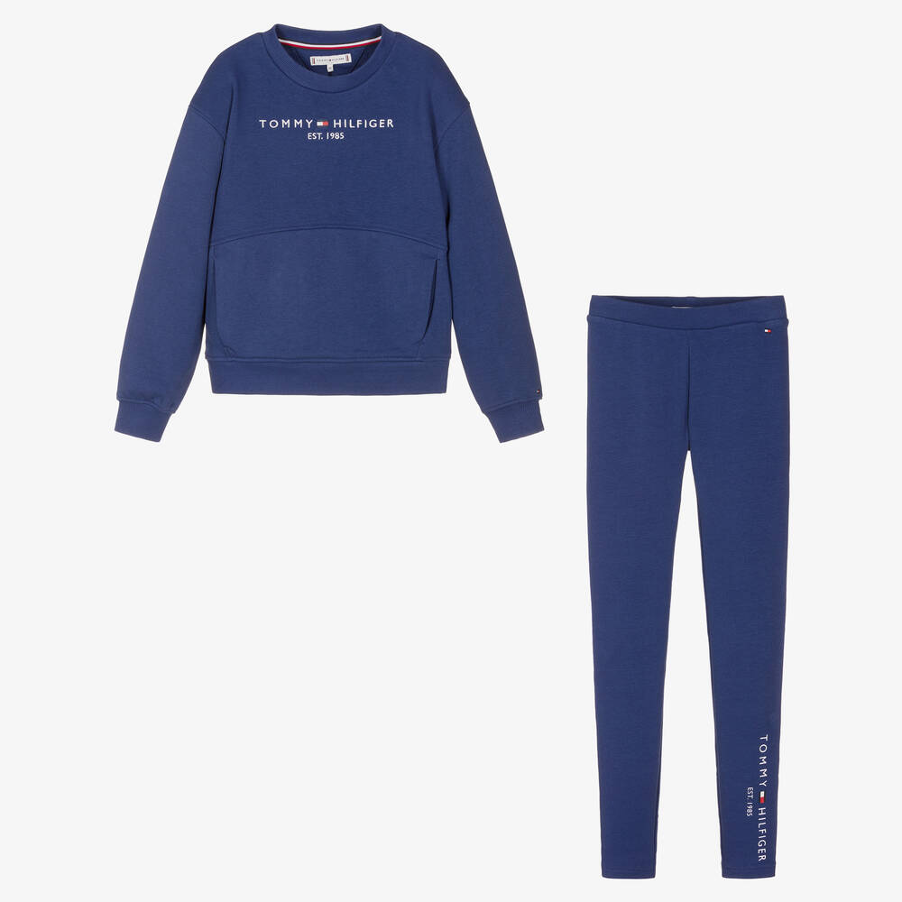 Tommy Hilfiger Teen Girls Blue Sweatshirt & Leggings Set