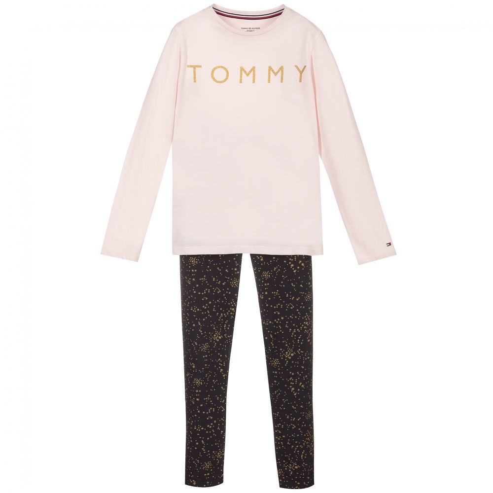 Tommy Hilfiger Teen Girls Organic Pyjamas In Neutral