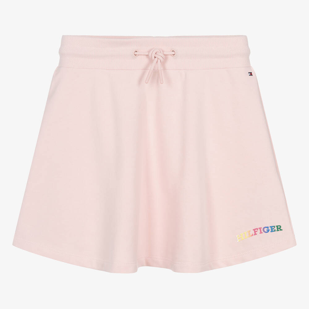 Tommy Hilfiger - Teen Girls Pink Cotton Jersey Skirt | Childrensalon