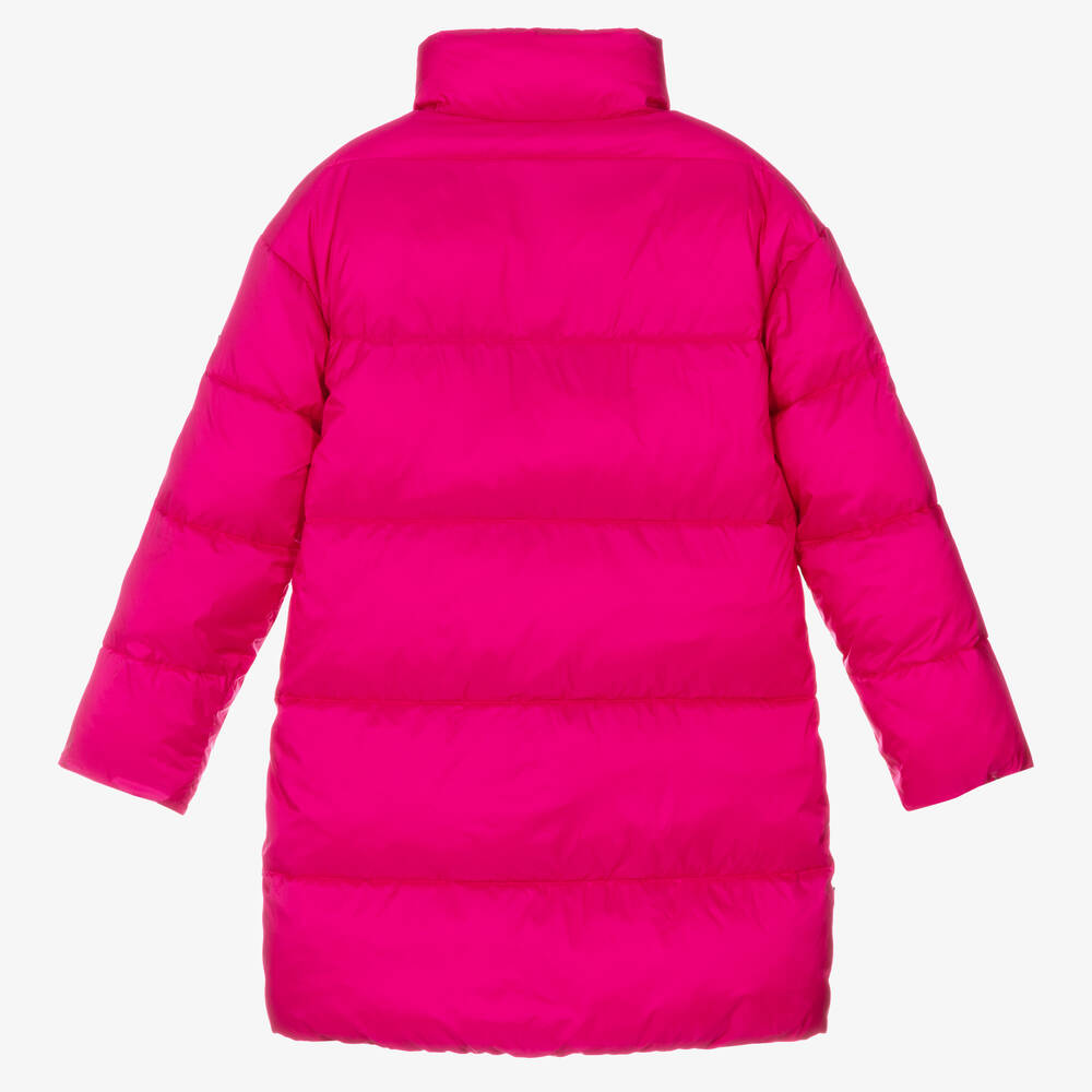 Tommy Hilfiger - Teen Girls Pink Puffer Coat | Childrensalon