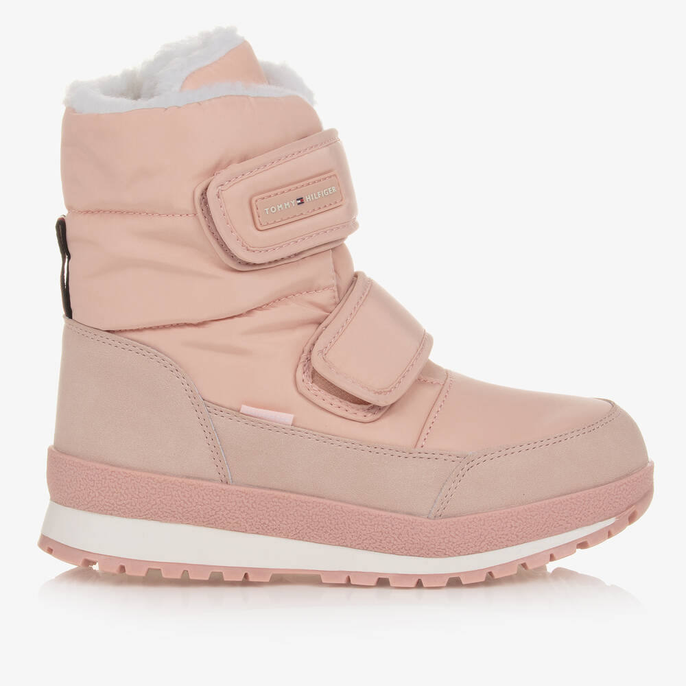 Tommy Hilfiger Teen Girls Pink Waterproof Snow Boots