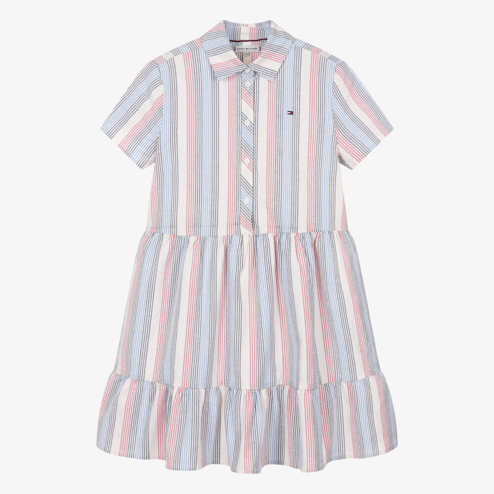 Tommy Hilfiger - Teen Girls Striped Cotton Dress | Childrensalon