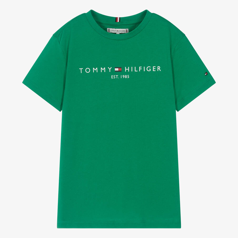 Tommy Hilfiger - Teen Green Cotton T-Shirt | Childrensalon