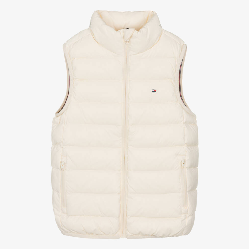 Tommy Hilfiger Teen Ivory Down Padded Gilet