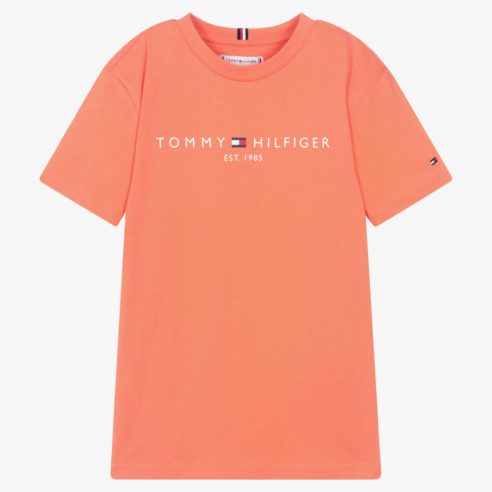 Tommy Hilfiger Teen Orange Cotton T-shirt