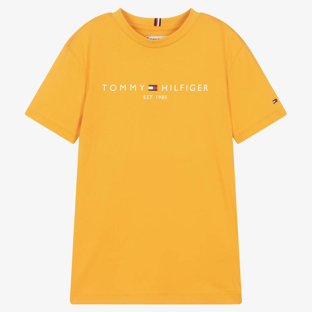 Tommy Hilfiger Teen Yellow Cotton T-shirt