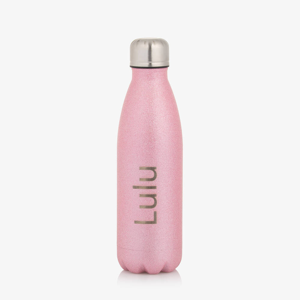 Treat Republic - Personalised Pink Water Bottle (27cm) | Childrensalon