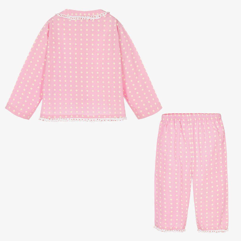 Pink Polkadot Pig Ruffle Pants Set – Kaye 21 Kids