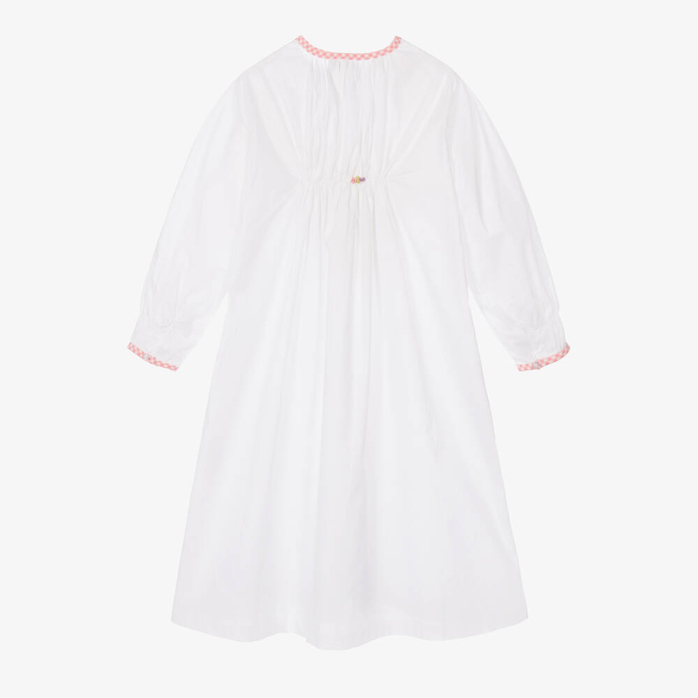 Turquaz - Girls White Cotton Nightdress | Childrensalon