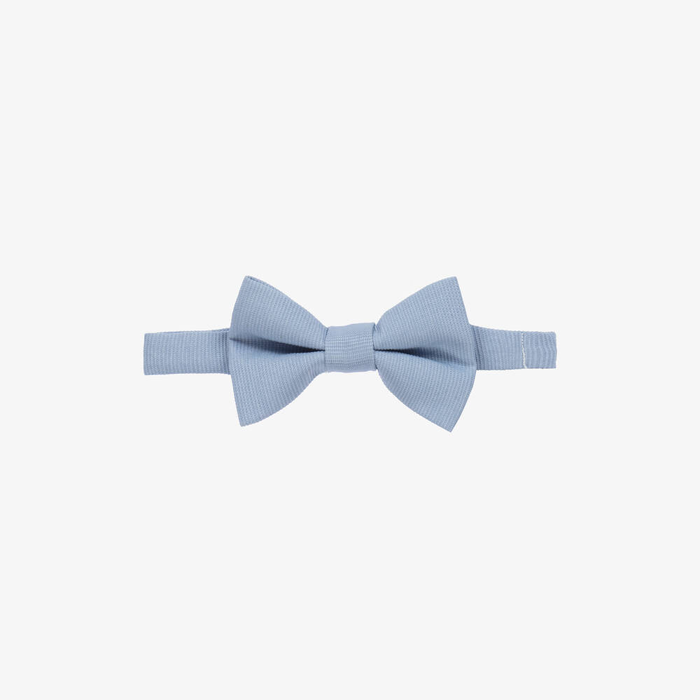 Tutto Piccolo - Boys Blue Cotton Bow Tie | Childrensalon