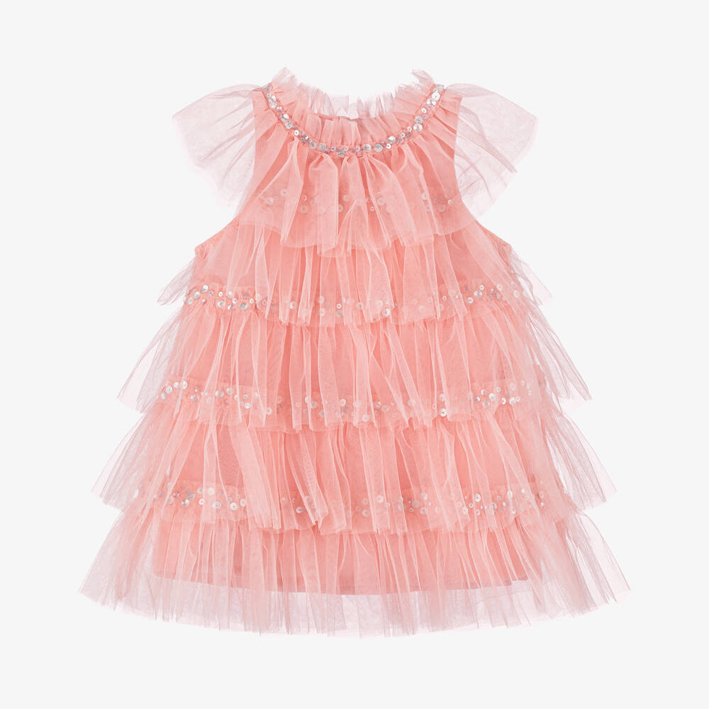 Tutu du Monde - Baby Girls Pink Tulle & Sequin Dress | Childrensalon