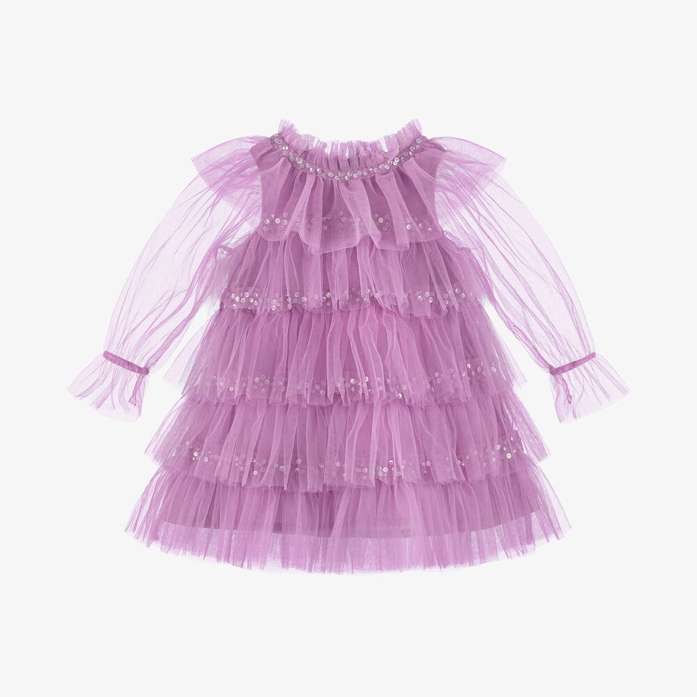 Tutu du Monde - Baby Girls Purple Tulle & Sequin Dress | Childrensalon