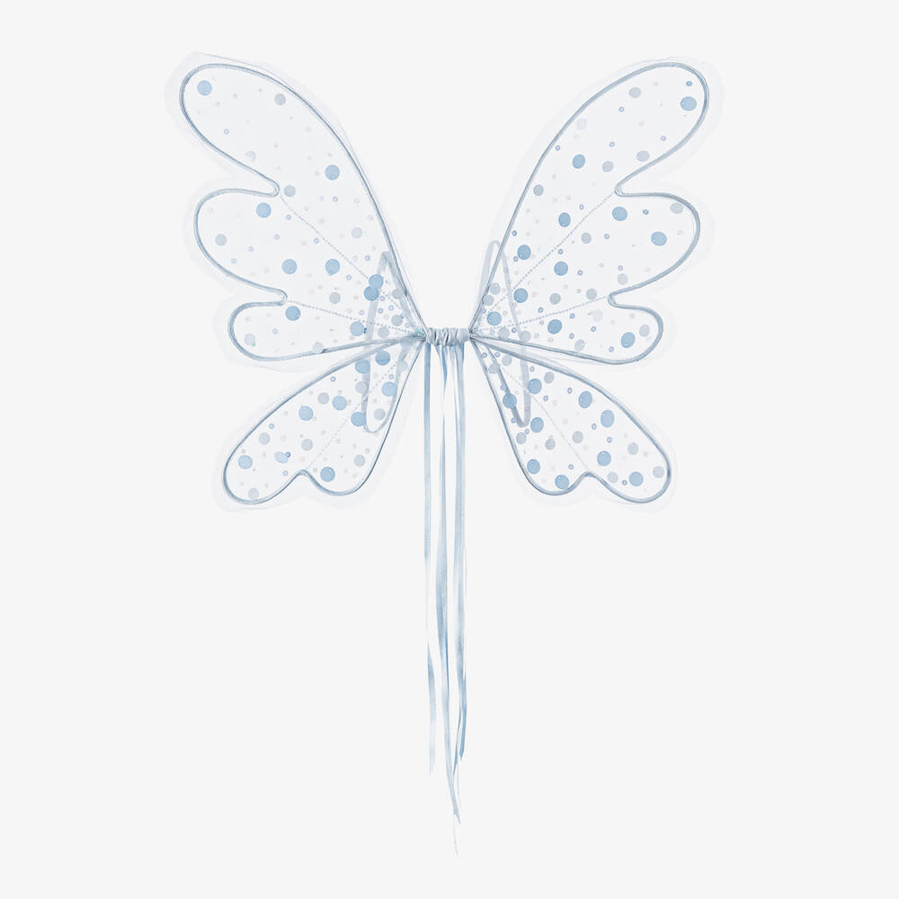Tutu du Monde - Girls Blue Sequin & Tulle Fairy Wings | Childrensalon