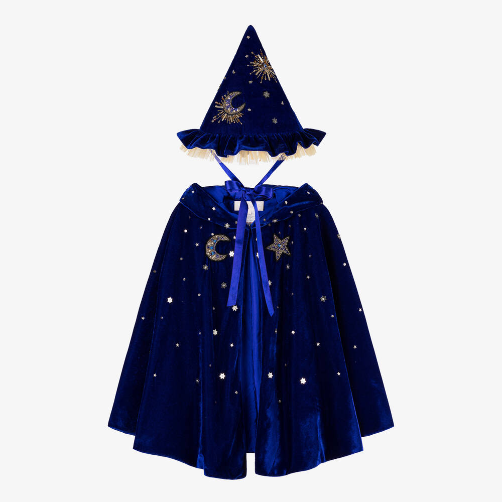 Shop Tutu Du Monde Girls Blue Velvet Wizard Hat