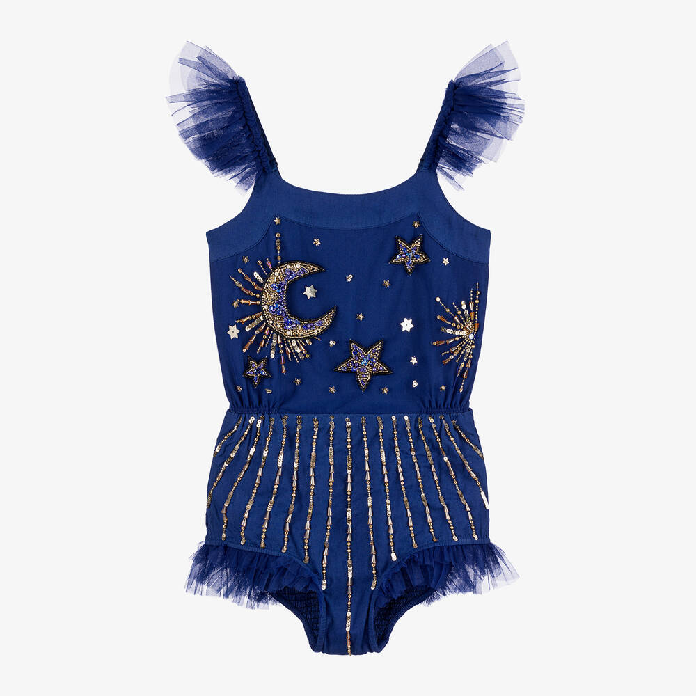 Tutu du Monde - Girls Blue Wonderful Wizard Onesie Costume | Childrensalon