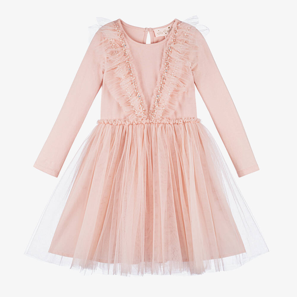 Tutu du Monde - Girls Pink Jersey & Tulle Tutu Dress | Childrensalon