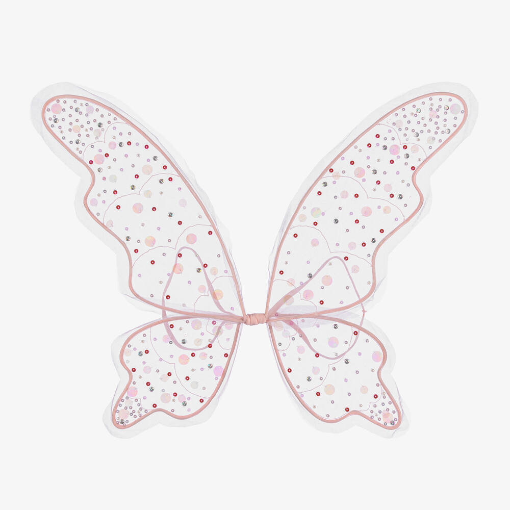 Tutu du Monde - Girls Pink Sequin & Tulle Fairy Wings | Childrensalon