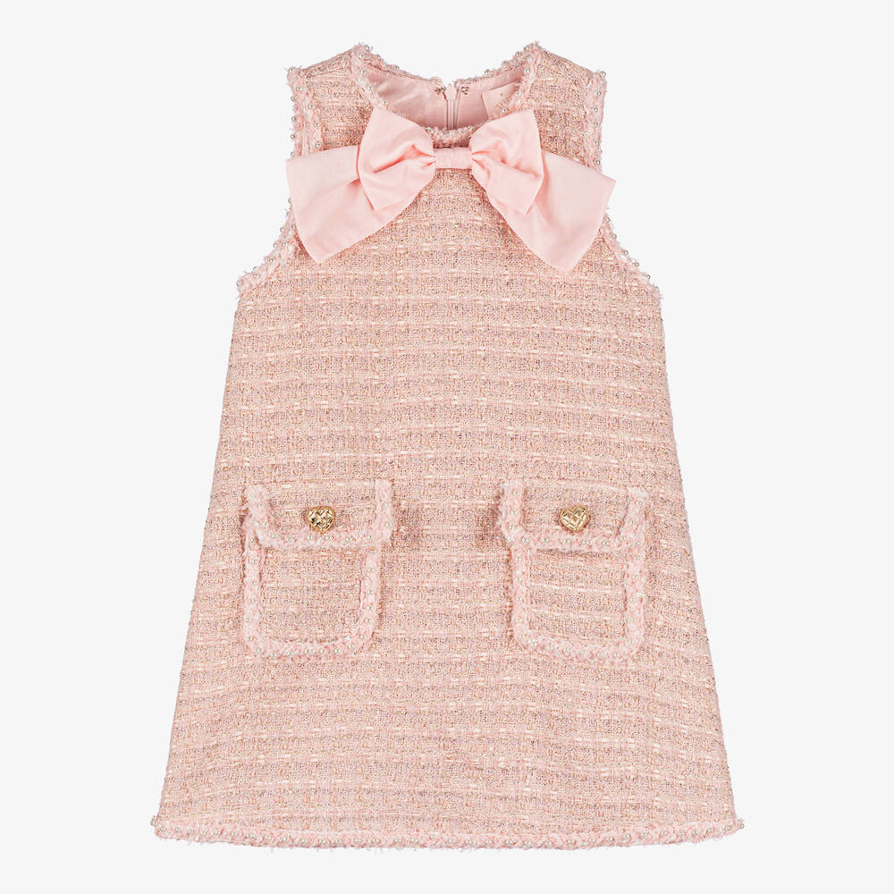 Tutu du Monde - Girls Pink Sparkly Tweed Dress | Childrensalon