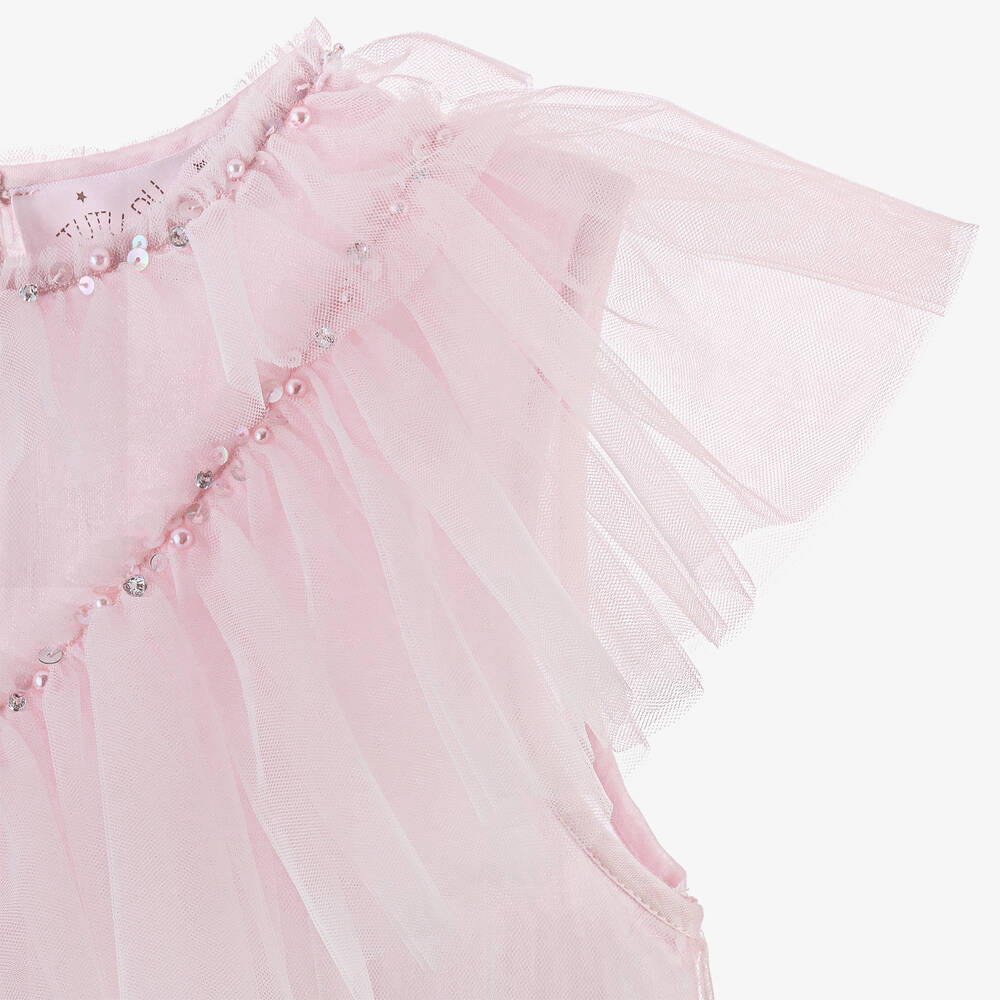 Tutu du Monde - Girls Pink Tulle Dress | Childrensalon