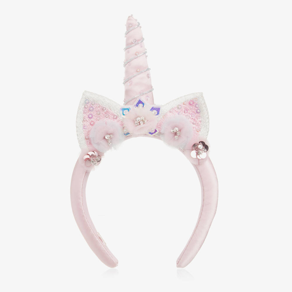 Tutu du Monde - Girls Pink Unicorn Hairband | Childrensalon
