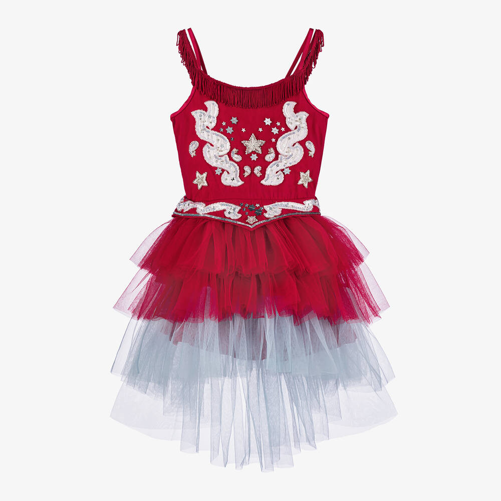 Tutu du Monde - Girls Red Cowgirl Costume Dress | Childrensalon