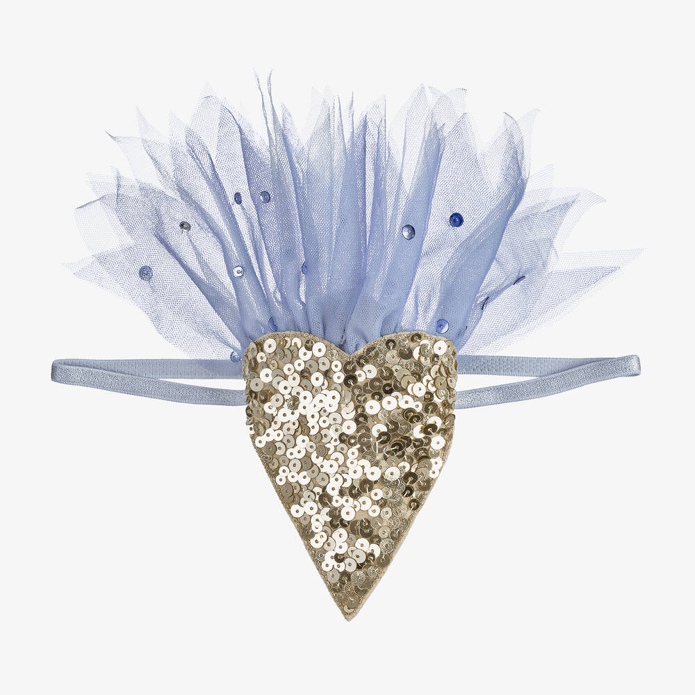 Shop Tutu Du Monde Girls Tulle & Sequin Blue Bird Headband