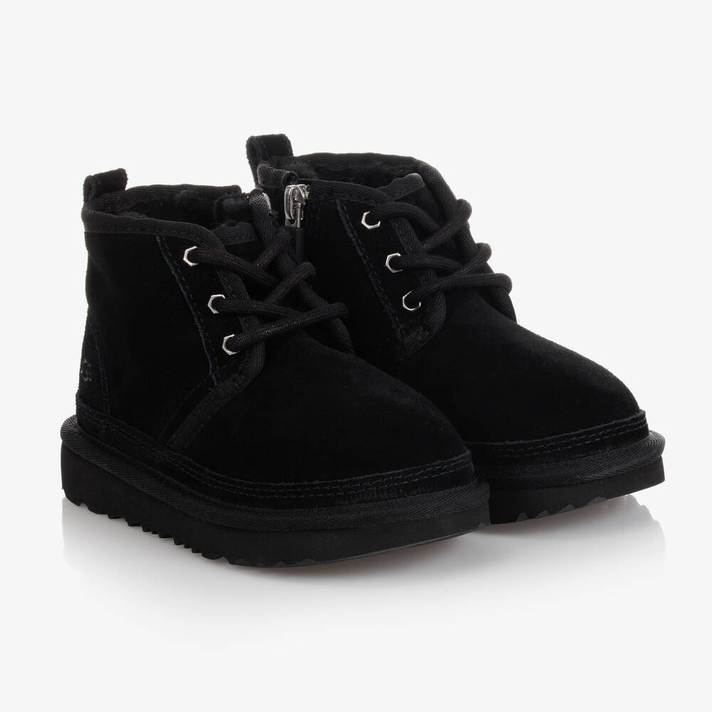 UGG - Black Suede Leather Boots | Childrensalon