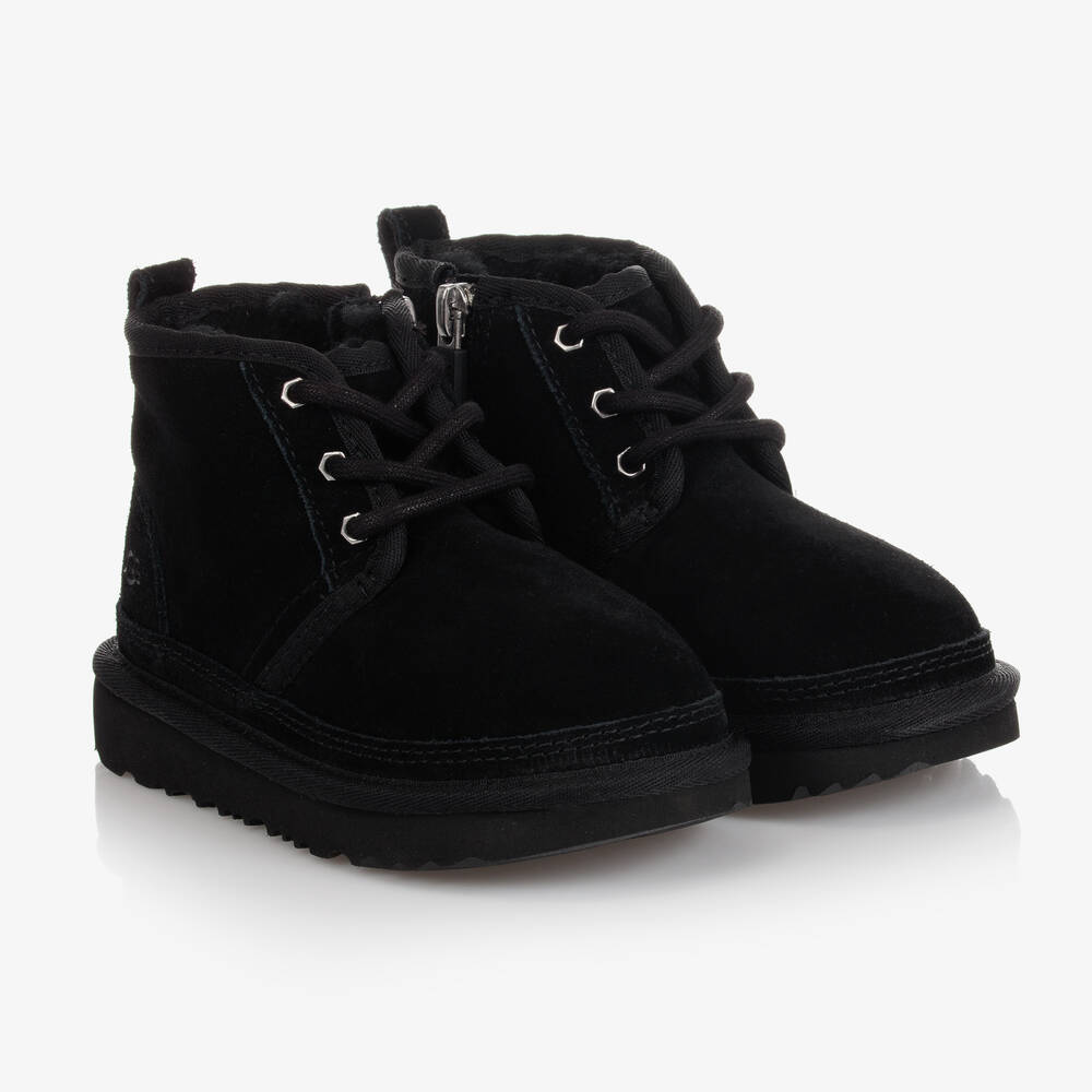 UGG - Black Suede Leather Neumel II Boots | Childrensalon