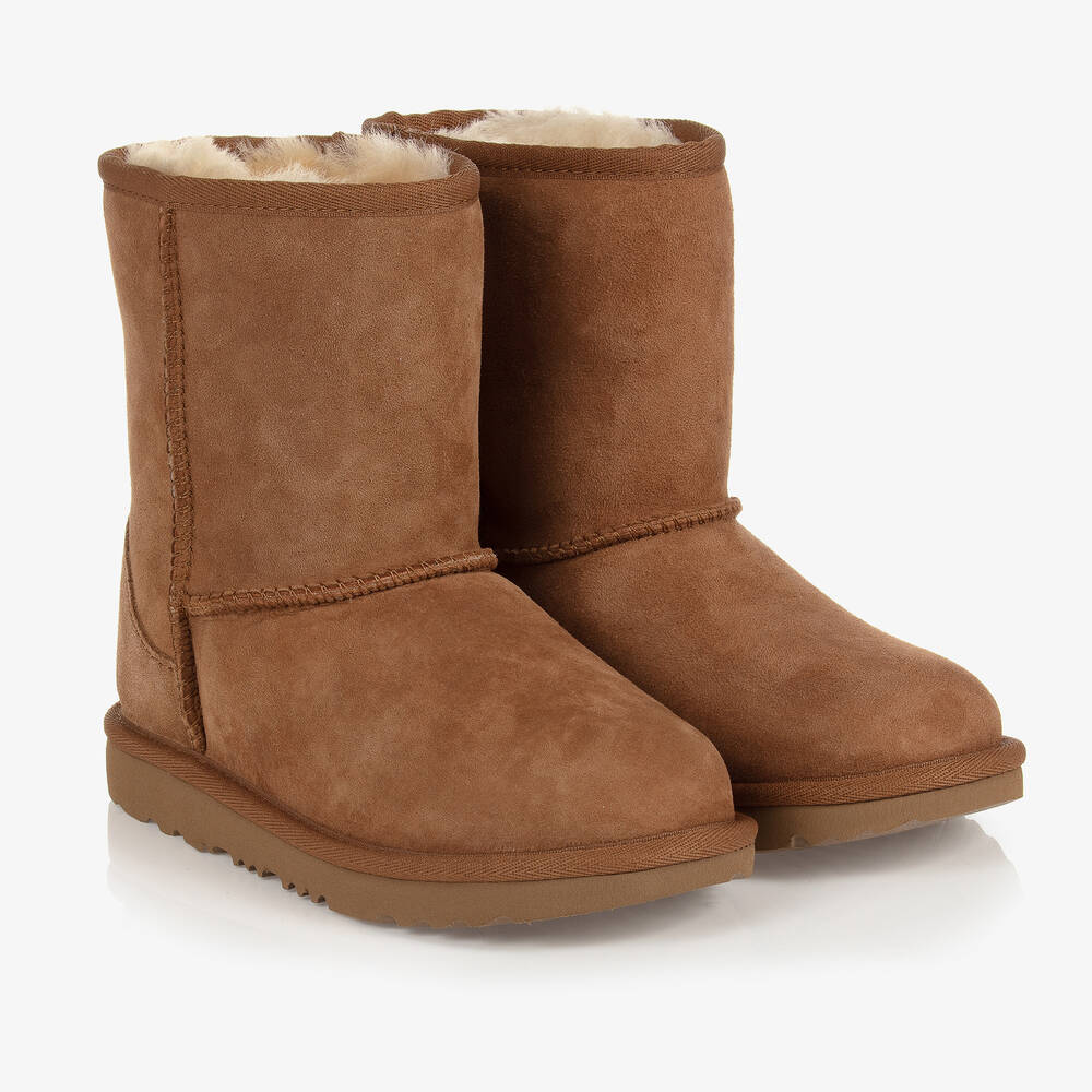 UGG - Brown Classic II Suede Leather Boots | Childrensalon