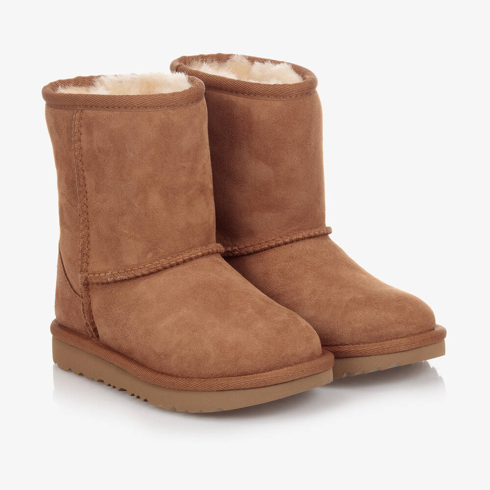 UGG - Brown Classic Suede Boots | Childrensalon