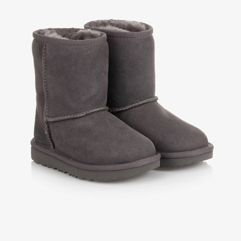 UGG - Grey Classic II Suede Leather Boots | Childrensalon