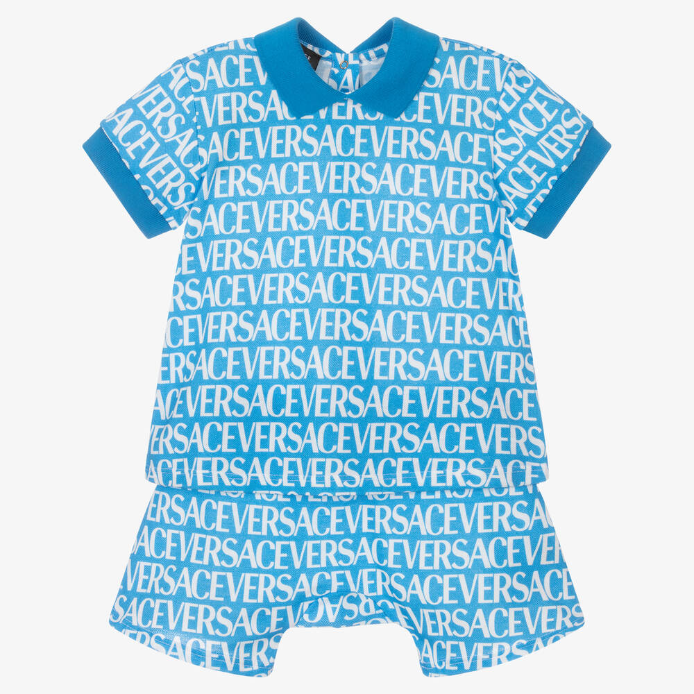 Versace - Ensemble chemise et short en coton | Childrensalon