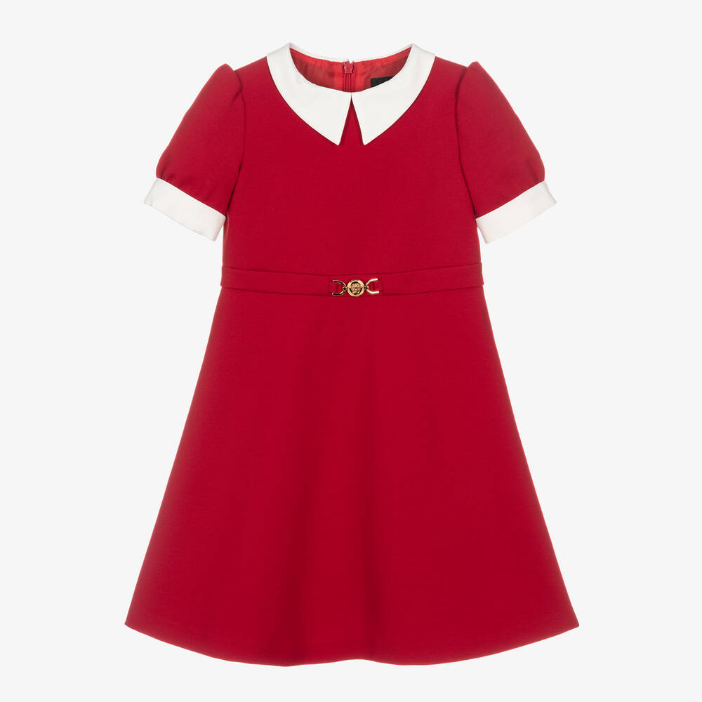 Versace - Baby Girls Red Milano Jersey Dress | Childrensalon